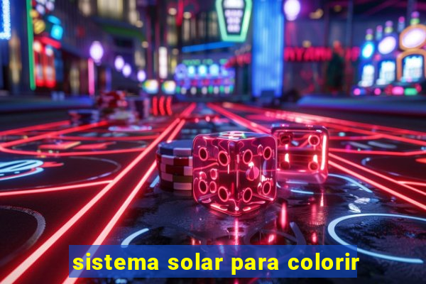 sistema solar para colorir